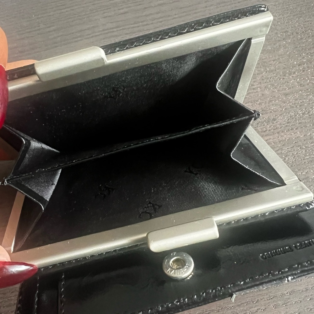 Kenneth Cole Black and Gray Striped Wallet - Picture 5 of 5